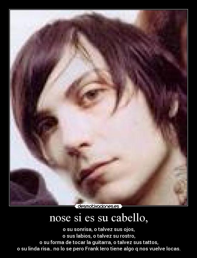 nose si es su cabello, - 