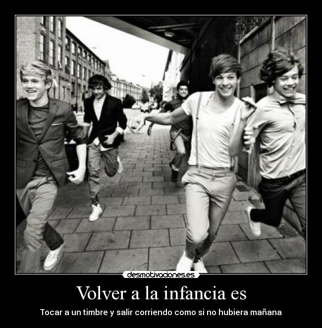 Volver a la infancia es - 