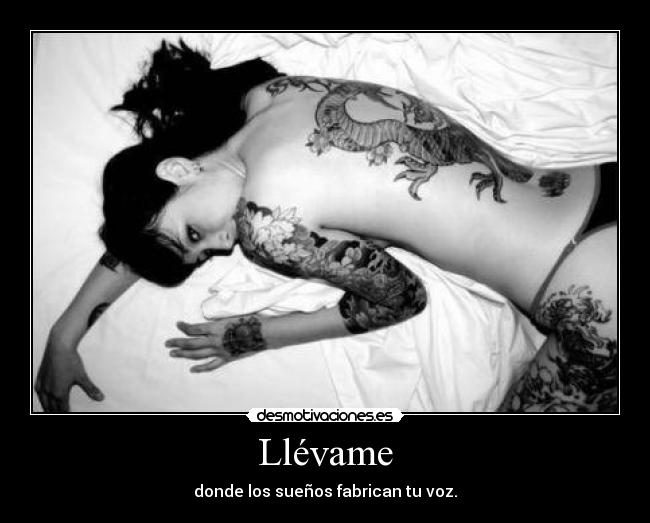 Llévame - donde los sueños fabrican tu voz.