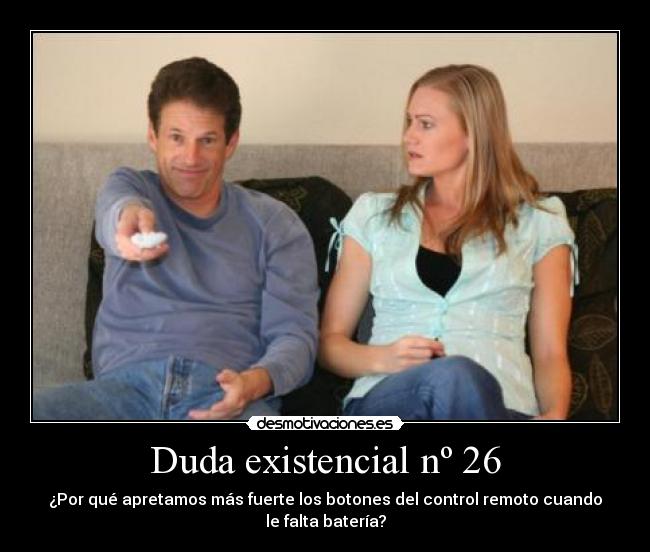 Duda existencial nº 26 -