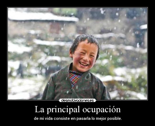 La principal ocupación -