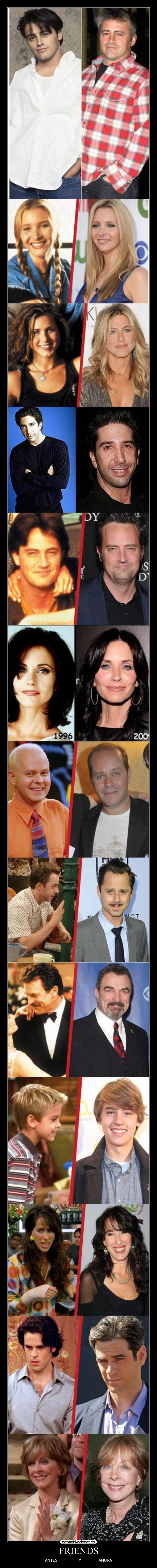 FRIENDS - ANTES Y AHORA