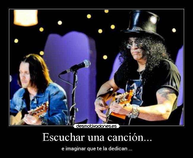 Escuchar una canción... -