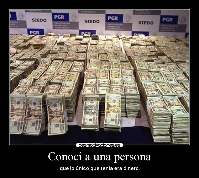 Conocí a una persona - 