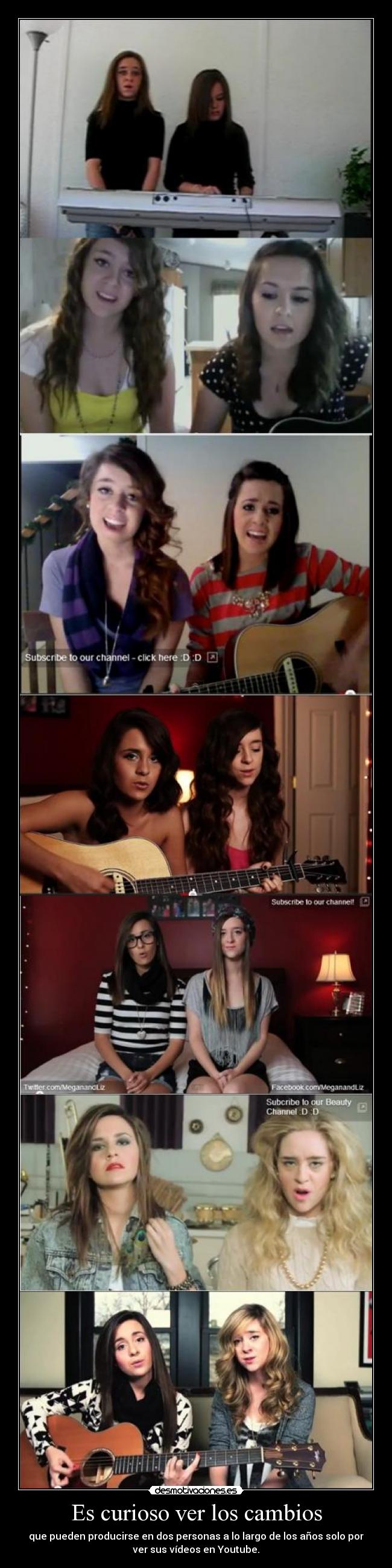 Es curioso ver los cambios -