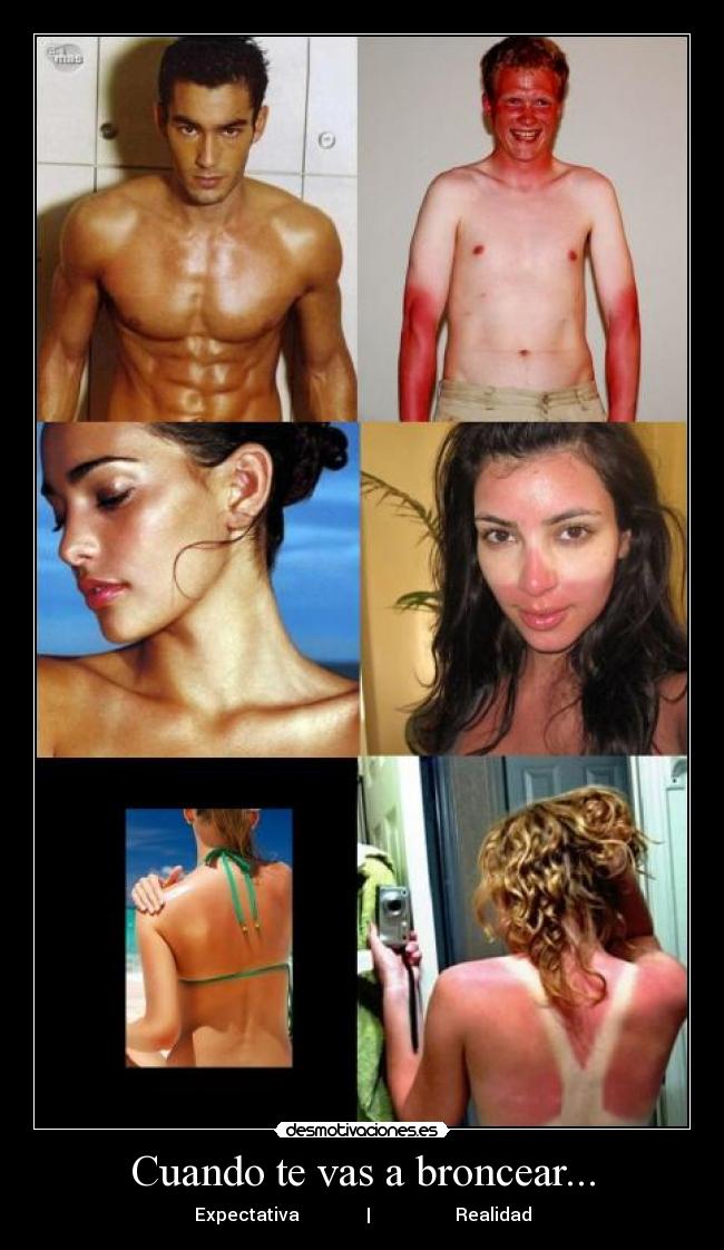 Cuando te vas a broncear... - 