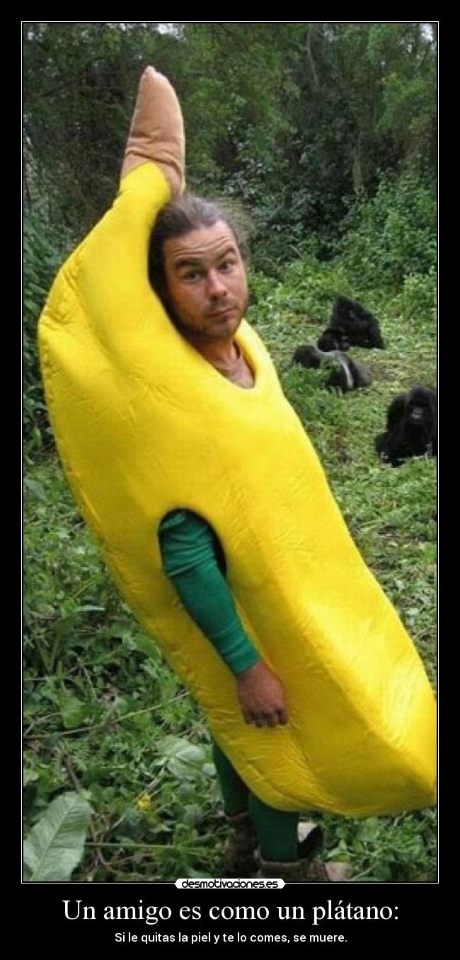 carteles amigo platano desmotivaciones