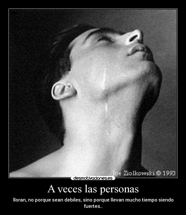 A veces las personas -