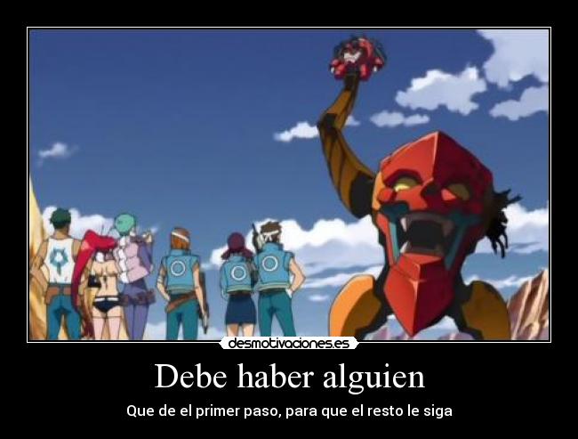 carteles kamina domando gurren carteles gurren lagann desmotivaciones