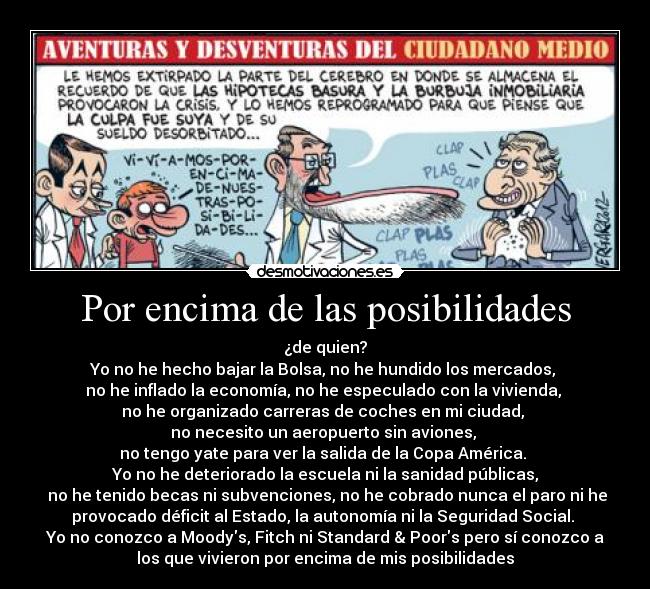 Por encima de las posibilidades -