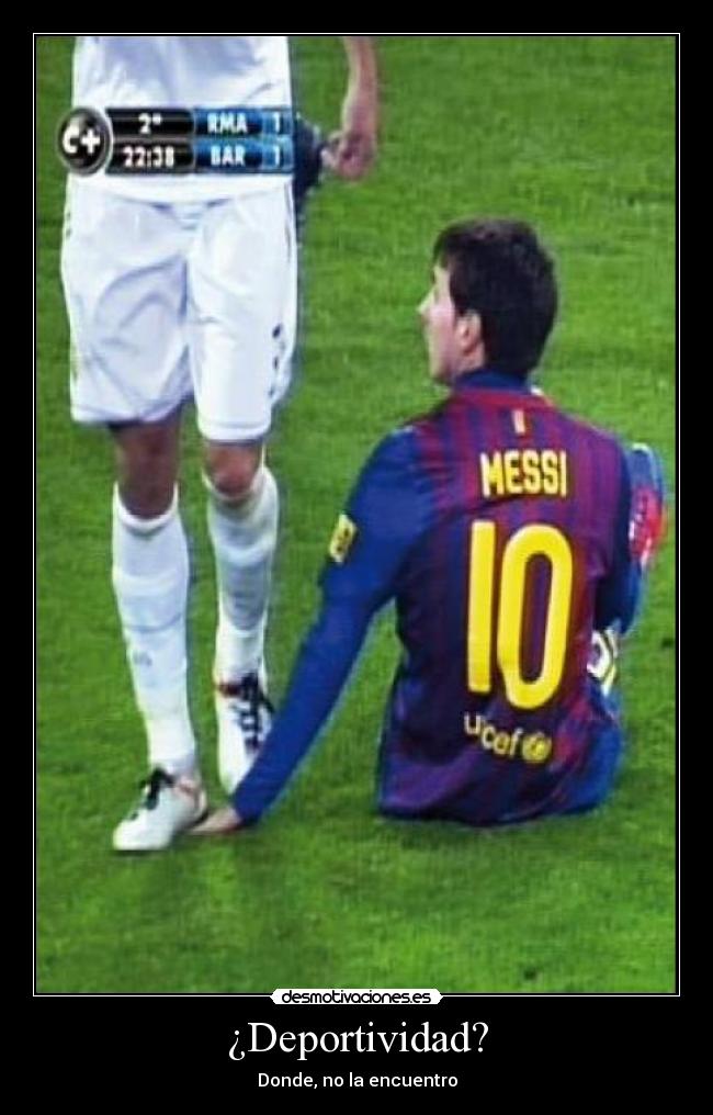 ¿Deportividad? - Donde, no la encuentro