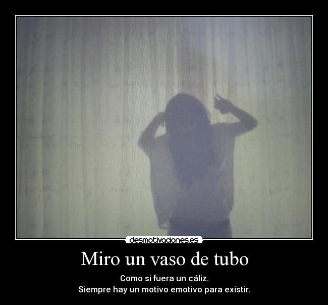 Miro un vaso de tubo - 