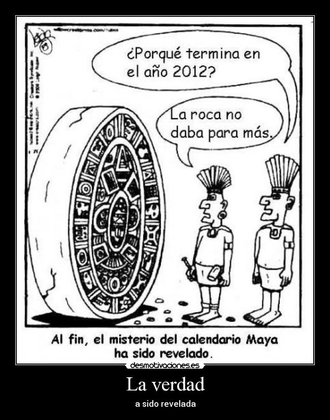 La verdad - a sido revelada