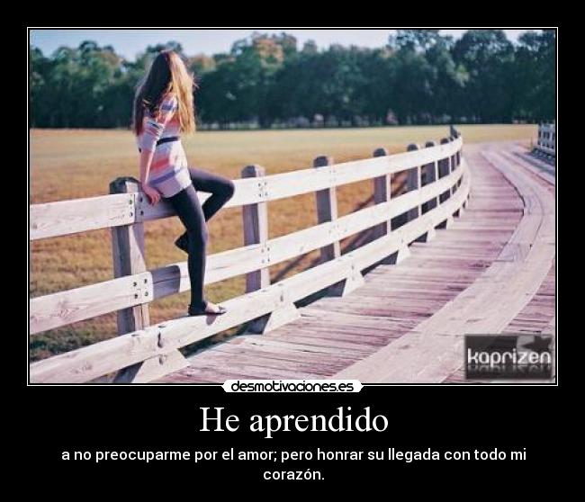 He aprendido - 