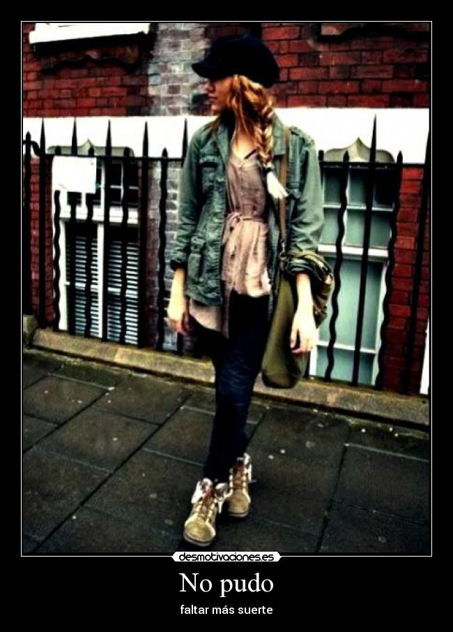 No pudo - faltar más suerte