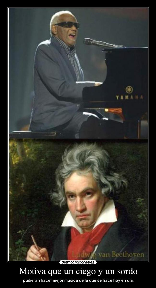 Motiva que un ciego y un sordo -