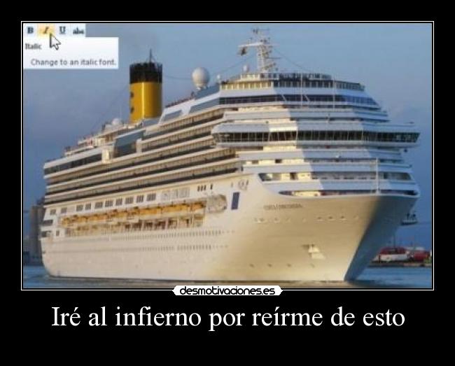 Iré al infierno por reírme de esto - 