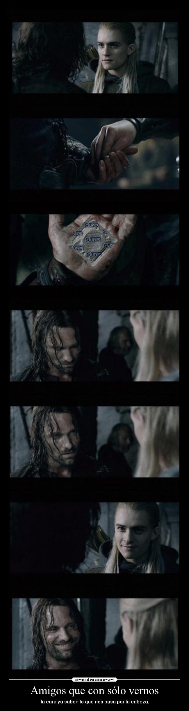 Amigos que con sólo vernos -
