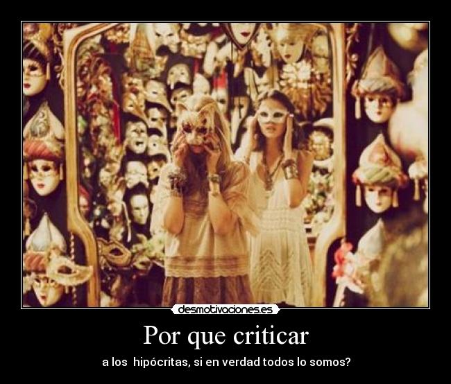 Por que criticar - 