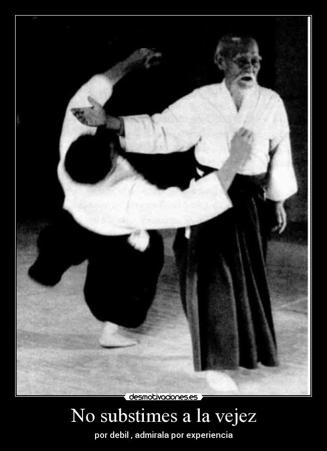 No substimes a la vejez - por debil , admirala por experiencia