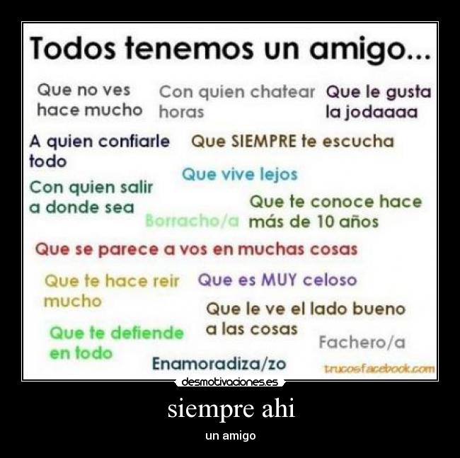 siempre ahi - un amigo