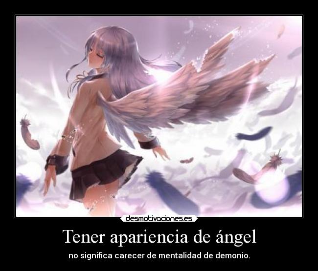 Tener apariencia de ángel -