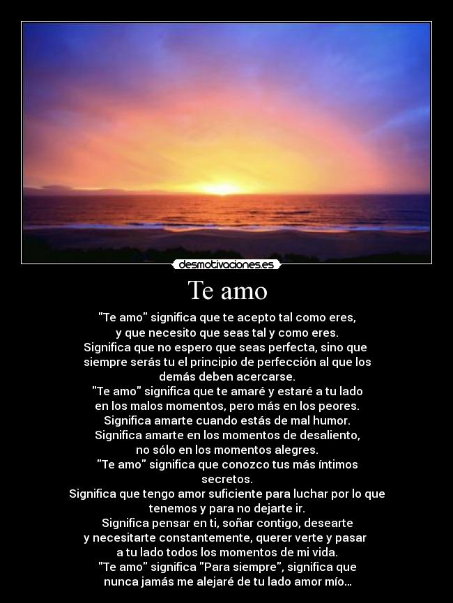 Te amo -