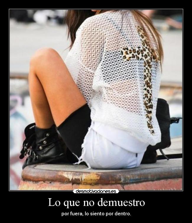 Lo que no demuestro -