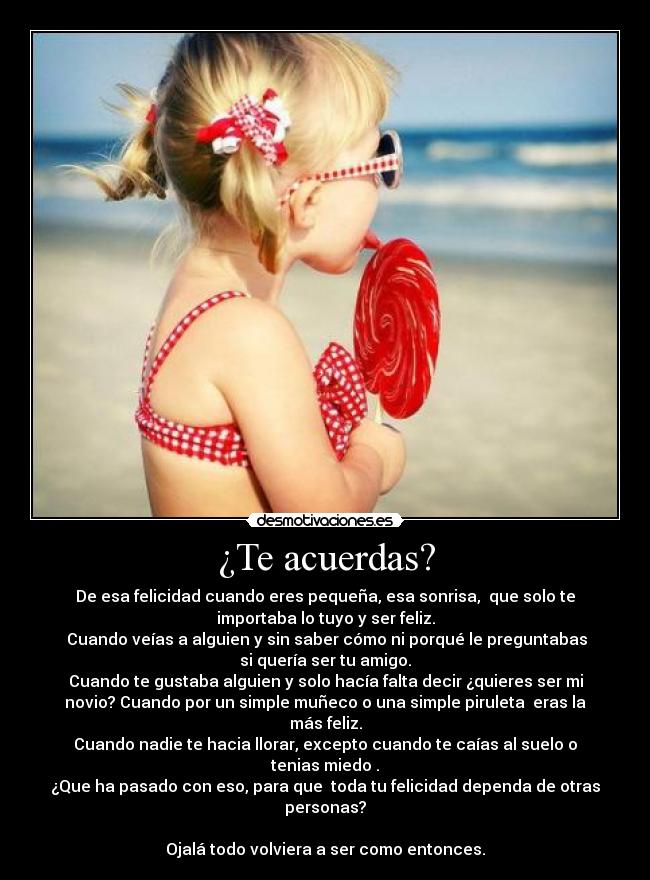 ¿Te acuerdas? -