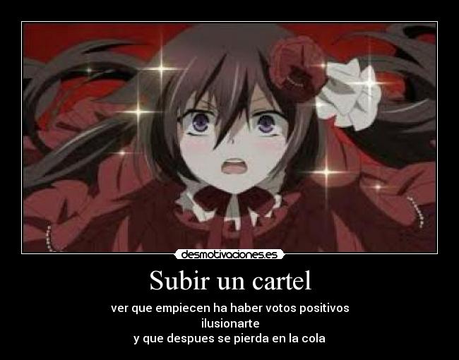 carteles anime pandora hearts alice ilusionarte desmotivaciones