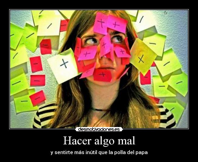 Hacer algo mal - 