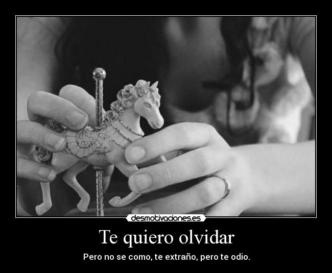 Te quiero olvidar -