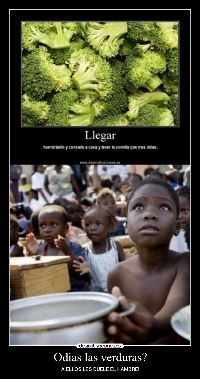 Odias las verduras? - 