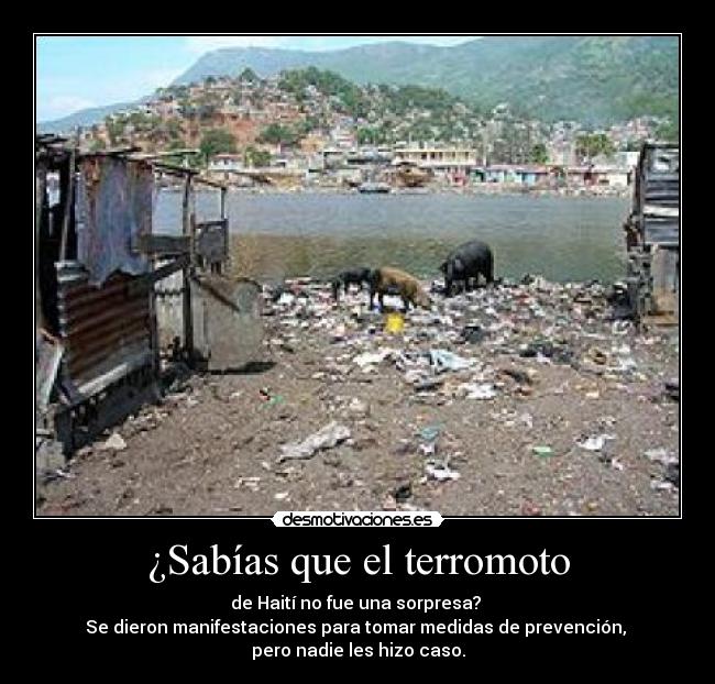 ¿Sabías que el terromoto - 