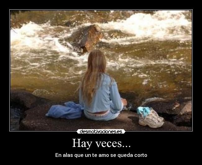 Hay veces... - En alas que un te amo se queda corto♥