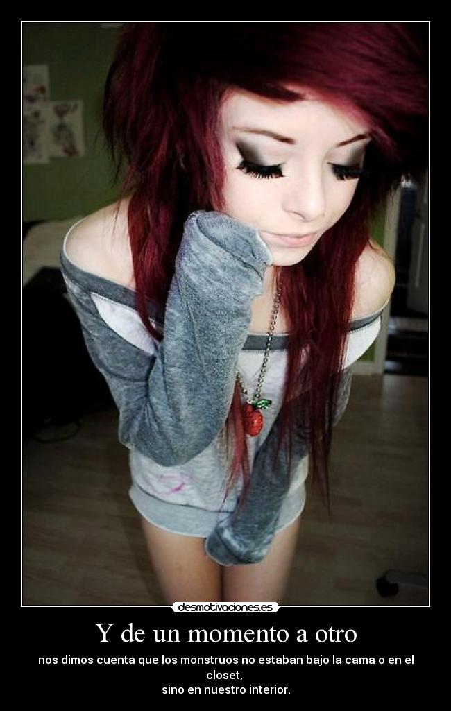 carteles momento otro nos dimos cuenta que los monstruos estaban bajo cama closet desmotivaciones