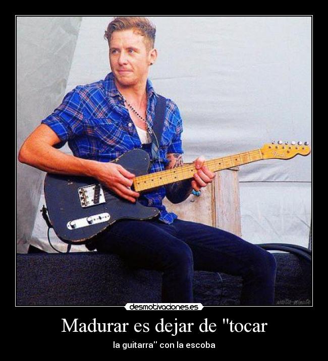 Madurar es dejar de tocar - la guitarra con la escoba