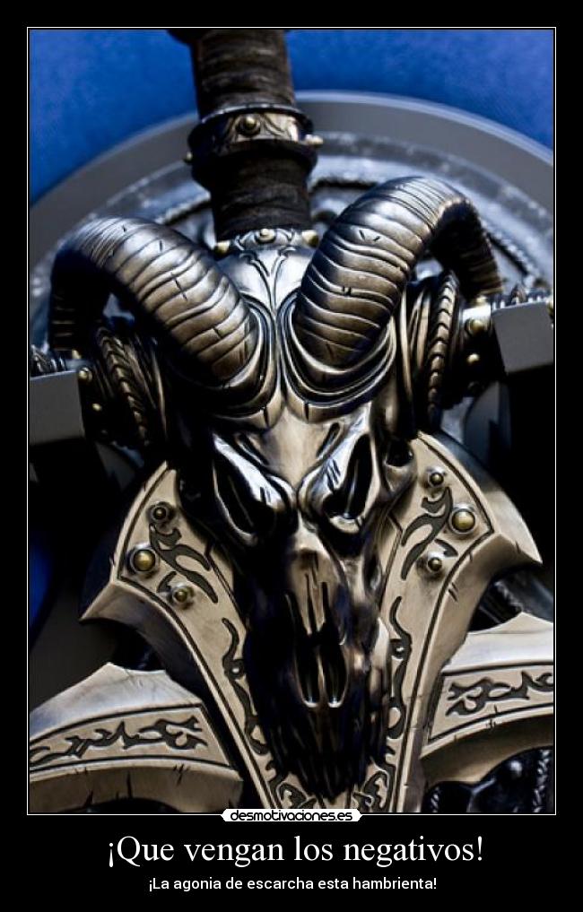 ¡Que vengan los negativos! -