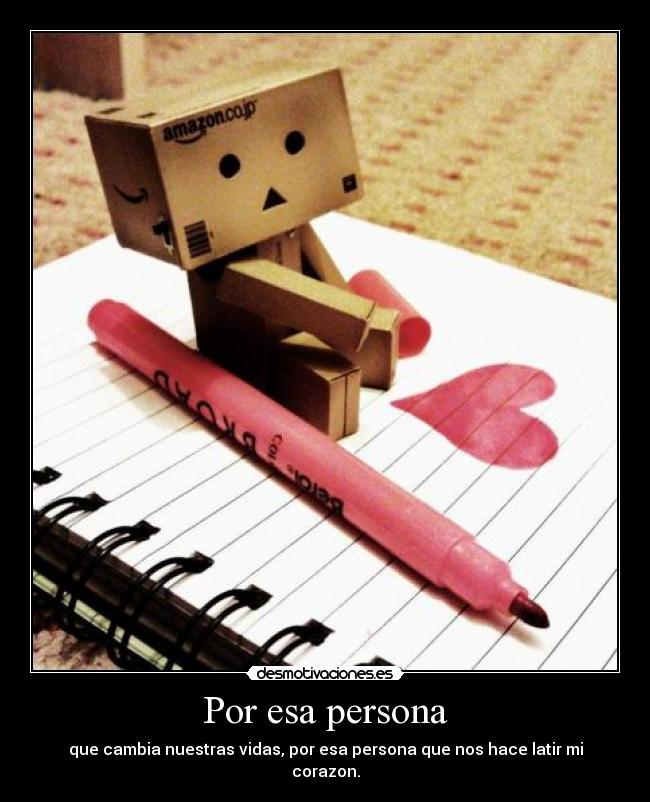 Por esa persona -