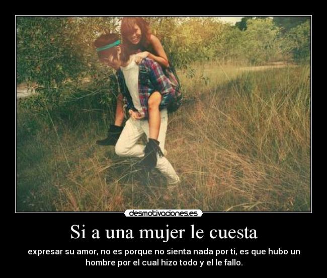 Si a una mujer le cuesta - 