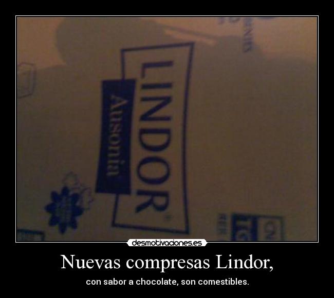 Nuevas compresas Lindor, -