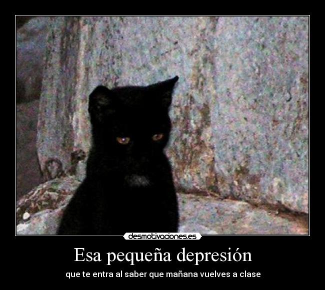 Esa pequeña depresión - 