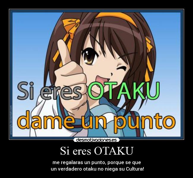 carteles otaku cultura anime punto niega verdad desmotivaciones