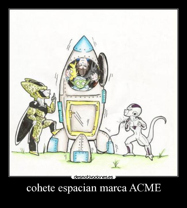 cohete espacian marca ACME -