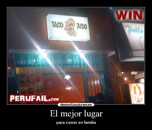 El mejor lugar - para comer en familia