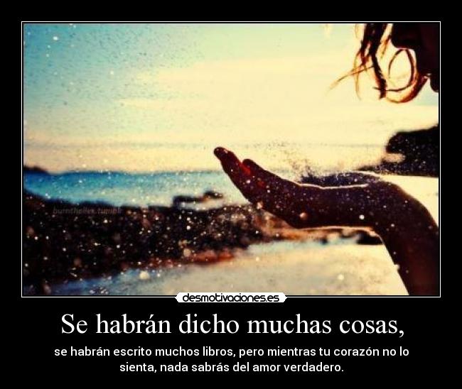 Se habrán dicho muchas cosas, - 