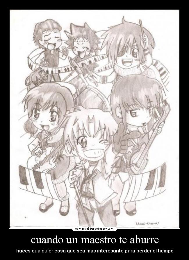carteles anime chibis gray man desmotivaciones
