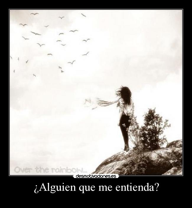¿Alguien que me entienda? -