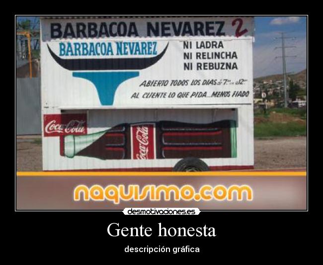 Gente honesta - descripción gráfica