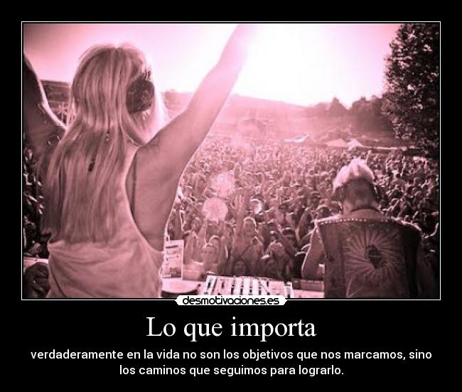 Lo que importa -